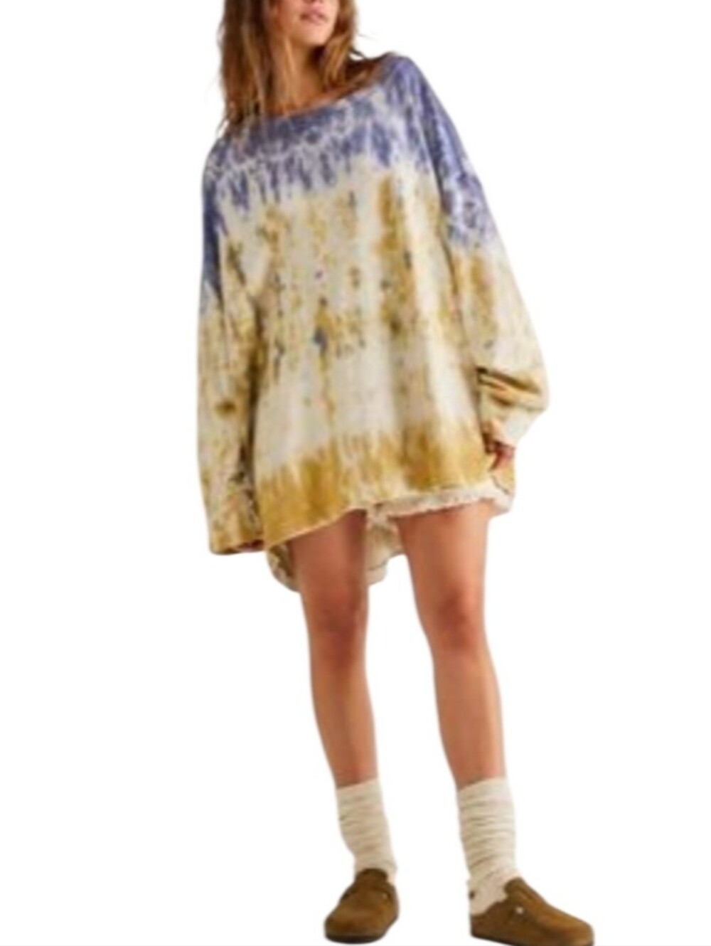 Free People Tie-Dye Oversized Tie-Dye Tunic-NWOT